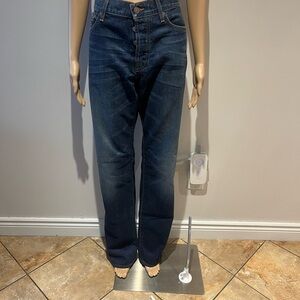 Men's Straight Jeans - Dark Blue